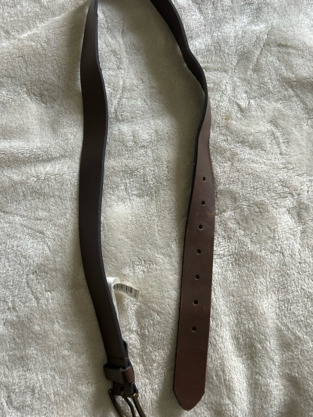 Kohl's Women's Dark Brown Belt with Brass-Tone Buckle - Picture 2 of 3